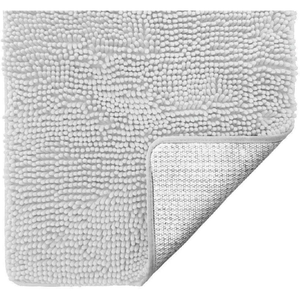 White Bathroom Rug Gorilla Grip Original Luxury Chenille Mat 17x24 Extra Soft